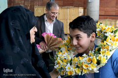 بازگشت علی فیضی، نماینده ایران در بیست و یکمین دوره مسابقات بین‌المللی قرآن کشور امارات به میهن اسلامی
