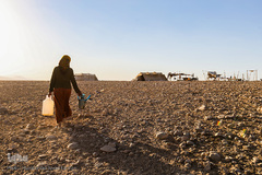 زنان عشایر همانند مردانشان برای ادامیه زندگی میکوشند