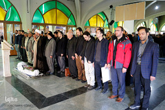 مراسم تشییع پیکر خادم القرآن سیدمهدی فاطمیان