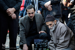 مراسم تشییع پیکر خادم القرآن سیدمهدی فاطمیان