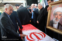 منصور غلامی، وزیر علوم، تحقیقات و فن آوری در مراسم تشییع پیکر مرحوم حجت الاسلام «احمد احمدی»