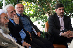 سید ضیاء هاشمی، مدیر عامل ایرنا در مراسم تشییع پیکر مرحوم حجت الاسلام «احمد احمدی»