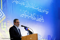 سیدمحمد بطحایی، وزیر آموزش و پرورش در اختتامیه مسابقات قرآن پسران دانش‌آموز