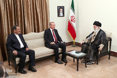 دیدار رجب طیب اردوغان رئیس‌جمهور ترکیه با رهبر انقلاب