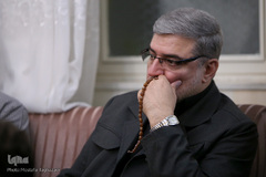 مهدی قره شیخلو رئیس سازمان دارالقرآن الکریم در سوگ نشینی قاریان قرآن