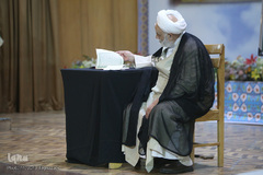 حجت‌الاسلام محسن قرائتی در افتتاحیه دوره جدید مسابقات درس‌هایی از قرآن
