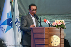 اسماعیل آذر در آيين گشايش دانشگاه هنرهای اسلامی-ايرانی استاد فرشچيان