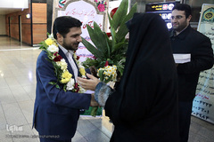 بازگشت محمدحسن موحدی، نفر دوم شانزدهمین دوره مسابقات بین‌المللی قرآن تونس به میهن اسلامی