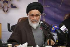 آیت الله سیدمصطفی محقق داماد در مراسم رونمایی از تفسیر «شمس»