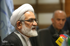 حجت‌الاسلام والمسلمین محمدجعفر منتظری، دادستان کل کشور در نشست ماهانه حقوقی کاربردی موسسه آموزش عالی شهید قدوسی