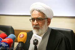 حجت‌الاسلام والمسلمین محمدجعفر منتظری، دادستان کل کشور در نشست ماهانه حقوقی کاربردی موسسه آموزش عالی شهید قدوسی