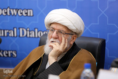  آیت الله محمد علی تسخیری، رئیس شورای عالی مجمع جهانی تقریب مذاهب اسلامی در اولین دوره گفتگوی دینی مرکز گفتگوی ادیان و فرهنگ‌ها و هیات کاتولیک فرانسه