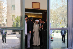 حجت‌الاسلام‌ والمسلمین محسن قرائتی، مفسر قرآن کریم در نشست «رسالت خبرنگاران در قرآن»