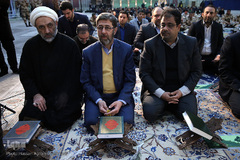 مراسم بدرقه کاروان قرآنی انقلاب از بارگاه نورانی امام خمینی (ره)