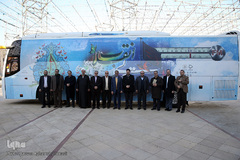 مراسم بدرقه کاروان قرآنی انقلاب از بارگاه نورانی امام خمینی (ره)