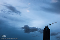 آسمان تهران از فراز تپه‌های عباس آباد