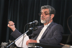 محمد خواجوی، پیشکسوت و مدرس قرآن در نشست «پژوهش مبانی قرآنی انقلاب اسلامی»