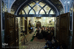 محفل انس با قرآن کاروان قرآنی انقلاب در  امامزاده حسین ابن موسی کاظم(ع) شهرستان طبس