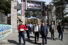 عیادت کاروان قرآنی انقلاب از بیماران بیمارستان بوعلی بیرجند