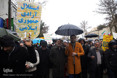 کاروان قرآنی انقلاب در راهپیمایی یوم الله 22بهمن شاهرود