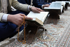 بخش رقابت‌های قرائت برادران سیزدهمین جشنواره قرآنی مدهامتان در حرم امام خمینی(ره)