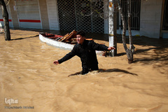 سیل در «آق‌قلا»