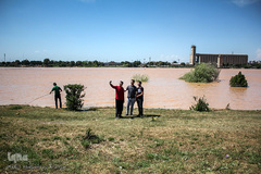 بالا آمدن سطح آب رودخانه کارون