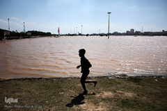 بالا آمدن سطح آب رودخانه کارون