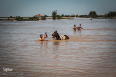 روستاهای گرفتار در سیل منطقه بامدژ