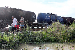 روستاهای گرفتار در سیل منطقه بامدژ