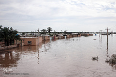 روستاهای گرفتار در سیل منطقه بامدژ
