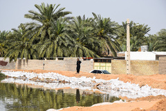 سیل در روستاهای غزاویه