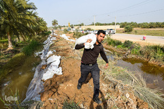 سیل در روستاهای غزاویه