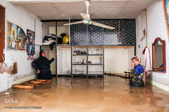 سیلاب در روستای «سید عباس» شوش