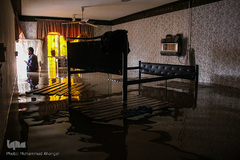 سیلاب در روستای «سید عباس» شوش