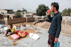 سیلاب در روستای «سید عباس» شوش