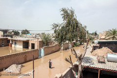 سیلاب در روستای «سید عباس» شوش