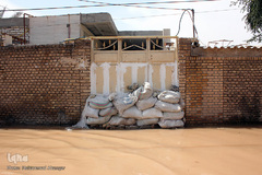 سیلاب در روستای «سید عباس» شوش