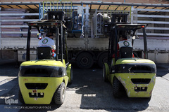 مراسم تحویل کمک‌های بشردوستانه آلمان برای سیل‌زدگان ایران