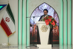 حجت‌الاسلام سیدمهدی خاموشی، رییس سازمان اوقاف‌و‌امور خیریه در اختتامیه طرح ملی بشارت ۱۴۵۲