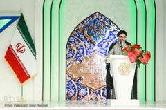 حجت‌الاسلام سیدمهدی خاموشی، رئیس سازمان اوقاف و امور خیریه در افتتاحیه سی‌و‌ششمین مسابقات بین‌المللی قرآن کریم
