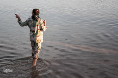 تلاش برای مقابله با سیل در اهواز