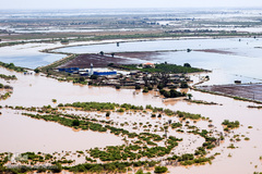 تصاویر هوایی مناطق سیل زده خوستان