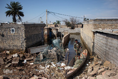 هوفل علی‌آباد گرفتار در سیل