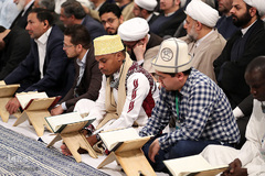 دیدار مسئولین و شرکت کنندگان سی‌وششمین دوره مسابقات بین‌المللی قرآن با رهبر انقلاب