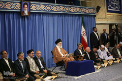 دیدار مسئولین و شرکت کنندگان سی‌وششمین دوره مسابقات بین‌المللی قرآن با رهبر انقلاب