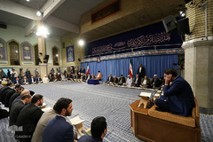 دیدار مسئولین و شرکت کنندگان سی‌وششمین دوره مسابقات بین‌المللی قرآن با رهبر انقلاب