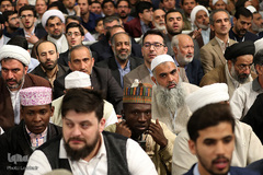 دیدار مسئولین و شرکت کنندگان سی‌وششمین دوره مسابقات بین‌المللی قرآن با رهبر انقلاب