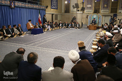 دیدار مسئولین و شرکت کنندگان سی‌وششمین دوره مسابقات بین‌المللی قرآن با رهبر انقلاب