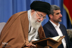 دیدار مسئولین و شرکت کنندگان سی‌وششمین دوره مسابقات بین‌المللی قرآن با رهبر انقلاب